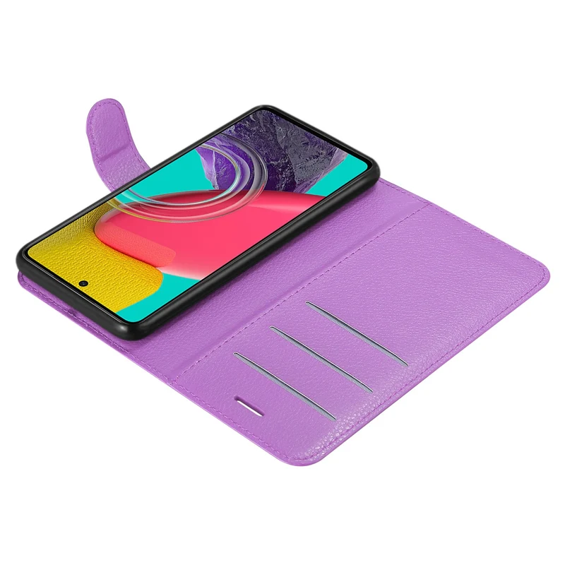Cadorabo Hülle kompatibel mit Samsung Galaxy M53 5G Schutzhülle mit Magnetverschluss, Standfunktion und Kartenfach