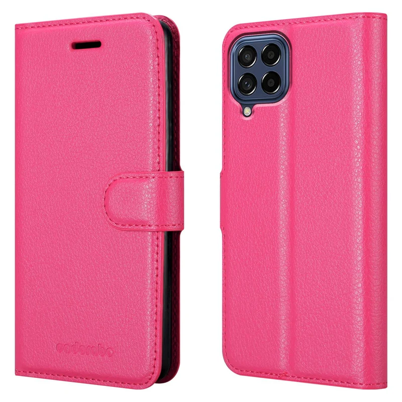 Cadorabo Hülle kompatibel mit Samsung Galaxy M53 5G Schutzhülle mit Magnetverschluss, Standfunktion und Kartenfach