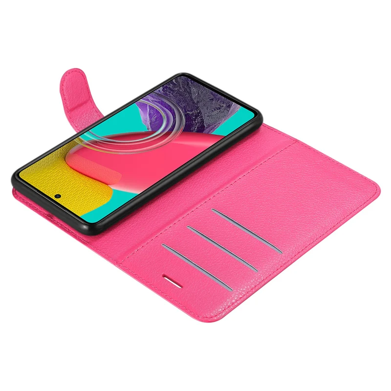 Cadorabo Hülle kompatibel mit Samsung Galaxy M53 5G Schutzhülle mit Magnetverschluss, Standfunktion und Kartenfach