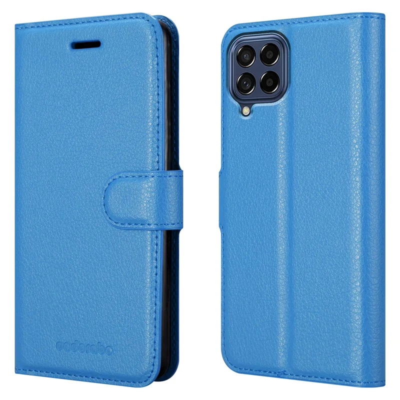 Cadorabo Hülle kompatibel mit Samsung Galaxy M53 5G Schutzhülle mit Magnetverschluss, Standfunktion und Kartenfach