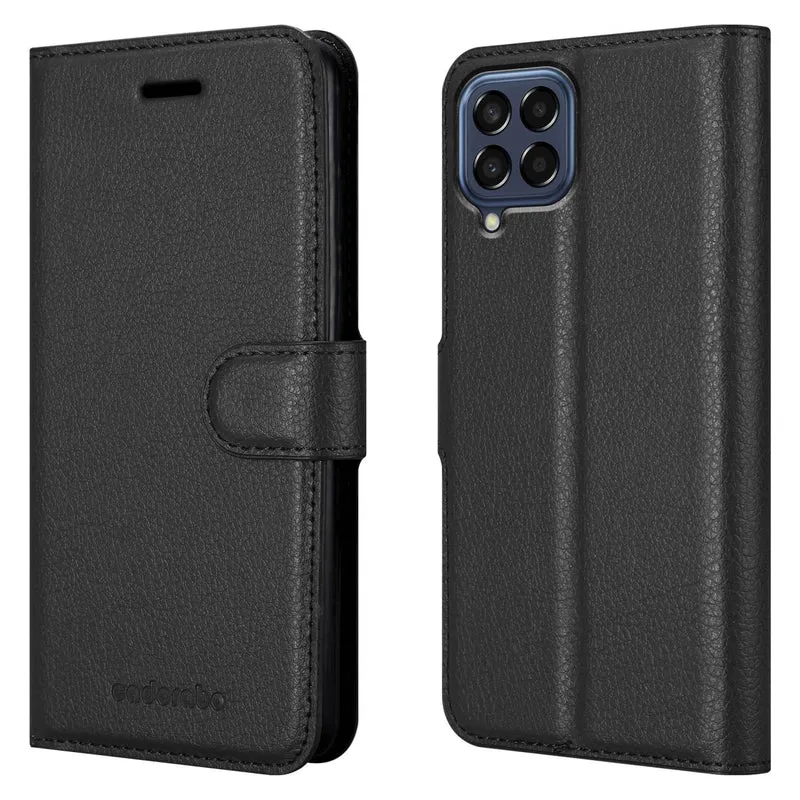 Cadorabo Hülle kompatibel mit Samsung Galaxy M33 5G Schutzhülle mit Magnetverschluss, Standfunktion und Kartenfach