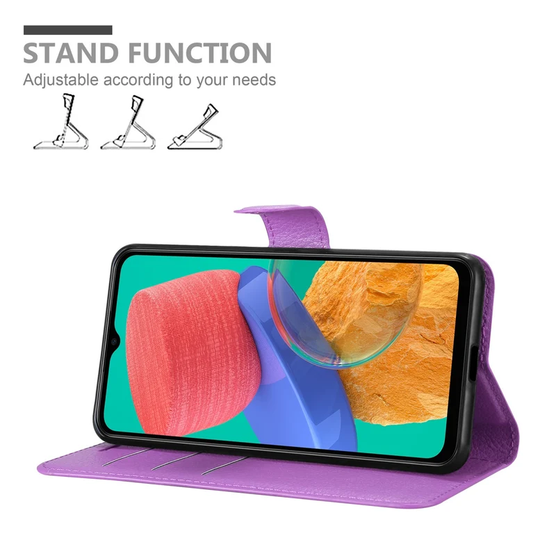 Cadorabo Hülle kompatibel mit Samsung Galaxy M33 5G Schutzhülle mit Magnetverschluss, Standfunktion und Kartenfach