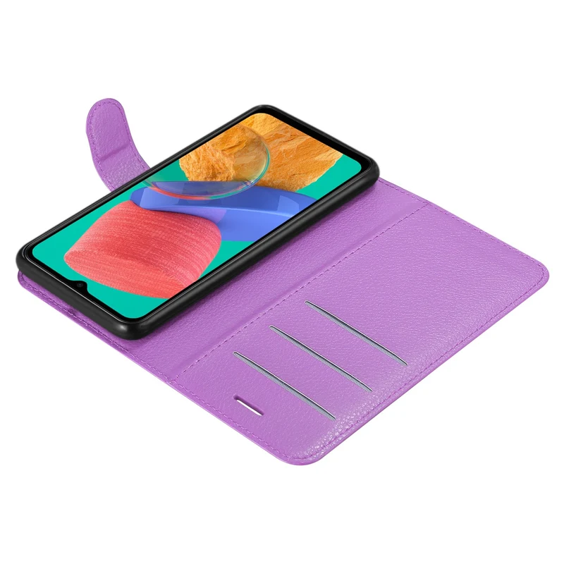 Cadorabo Hülle kompatibel mit Samsung Galaxy M33 5G Schutzhülle mit Magnetverschluss, Standfunktion und Kartenfach