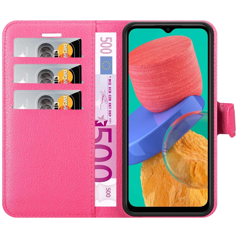 Cadorabo Hülle kompatibel mit Samsung Galaxy M33 5G Schutzhülle mit Magnetverschluss, Standfunktion und Kartenfach