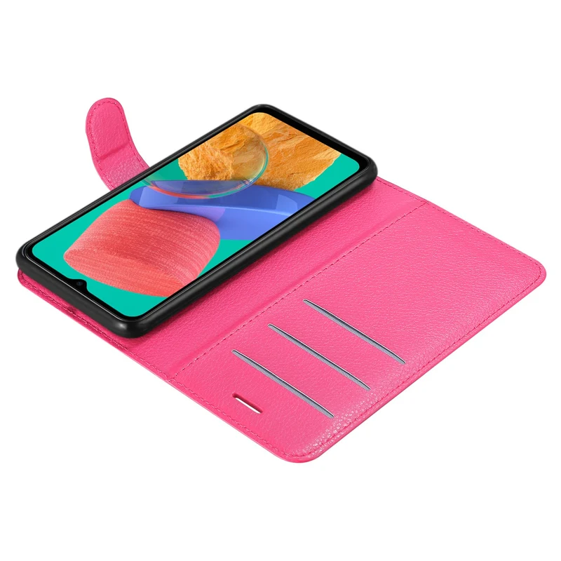 Cadorabo Hülle kompatibel mit Samsung Galaxy M33 5G Schutzhülle mit Magnetverschluss, Standfunktion und Kartenfach