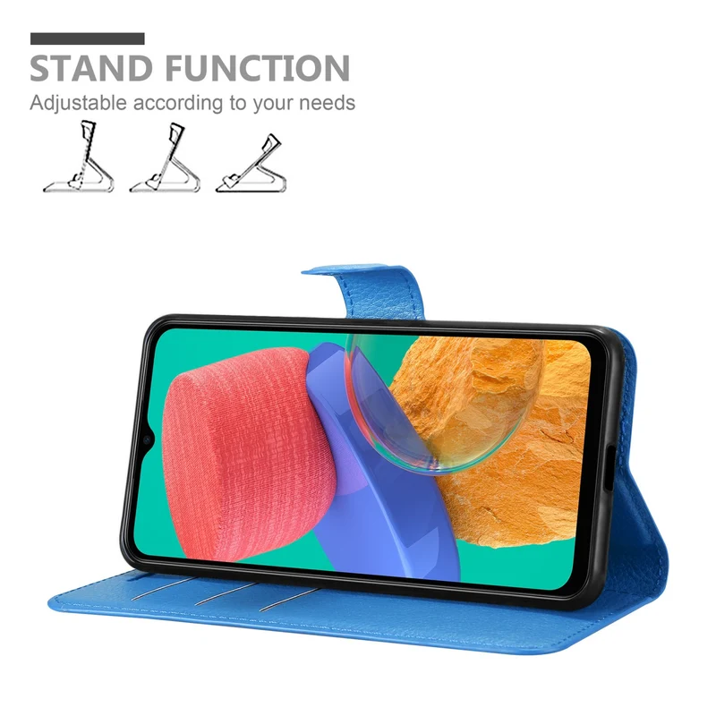 Cadorabo Hülle kompatibel mit Samsung Galaxy M33 5G Schutzhülle mit Magnetverschluss, Standfunktion und Kartenfach