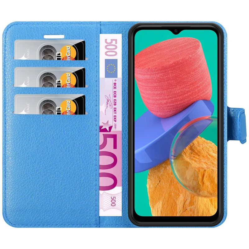Cadorabo Hülle kompatibel mit Samsung Galaxy M33 5G Schutzhülle mit Magnetverschluss, Standfunktion und Kartenfach