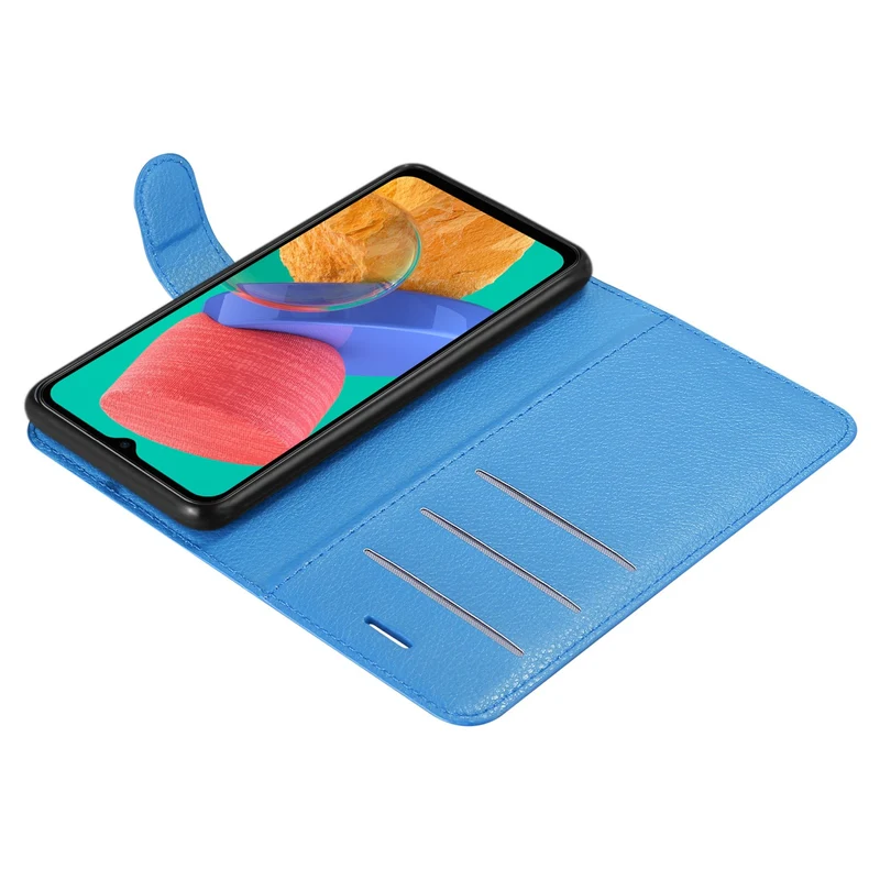 Cadorabo Hülle kompatibel mit Samsung Galaxy M33 5G Schutzhülle mit Magnetverschluss, Standfunktion und Kartenfach