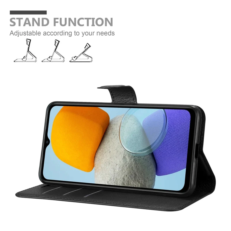 Cadorabo Hülle kompatibel mit Samsung Galaxy M23 5G Schutzhülle mit Magnetverschluss, Standfunktion und Kartenfach