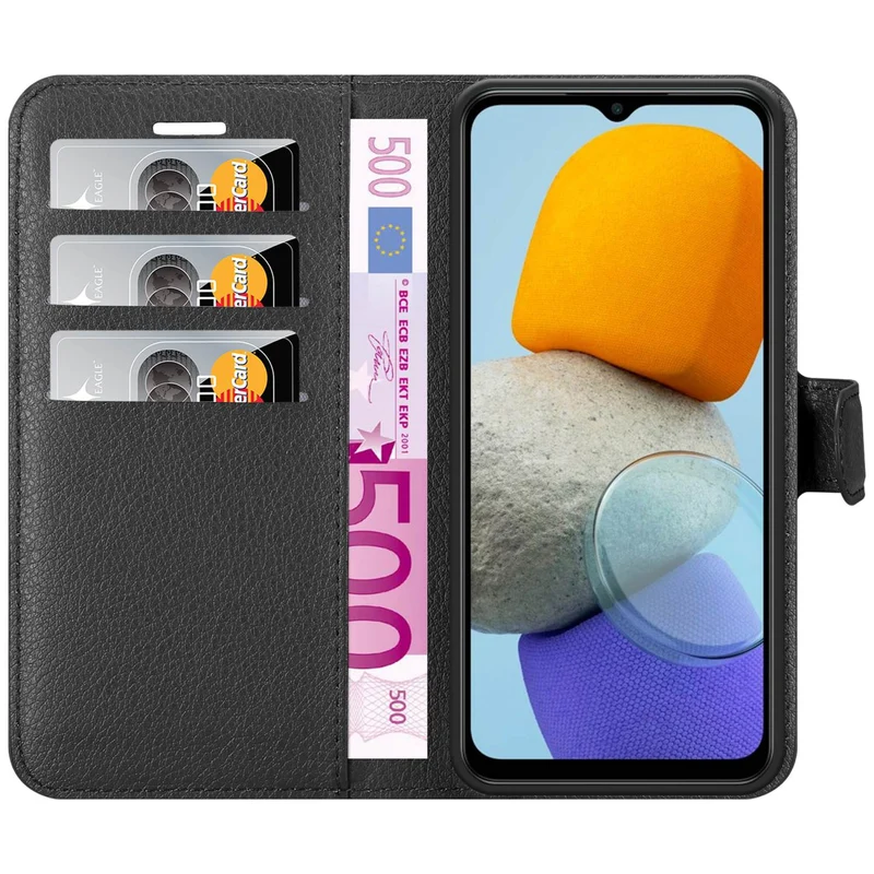 Cadorabo Hülle kompatibel mit Samsung Galaxy M23 5G Schutzhülle mit Magnetverschluss, Standfunktion und Kartenfach