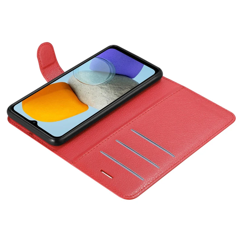 Cadorabo Hülle kompatibel mit Samsung Galaxy M23 5G Schutzhülle mit Magnetverschluss, Standfunktion und Kartenfach