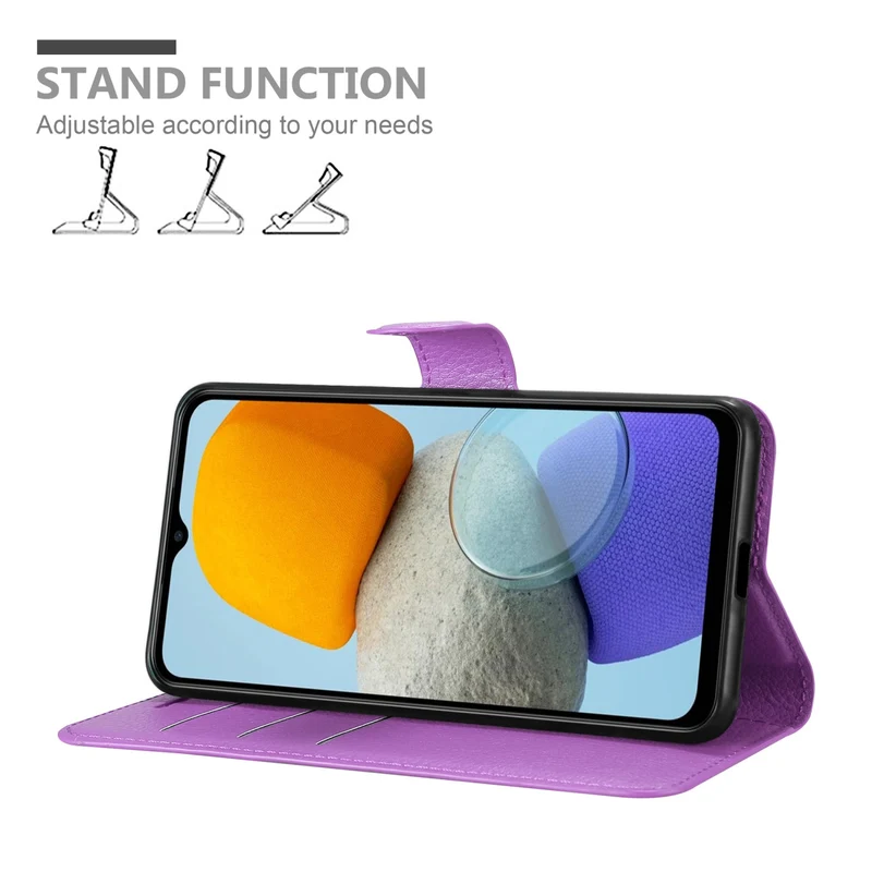 Cadorabo Hülle kompatibel mit Samsung Galaxy M23 5G Schutzhülle mit Magnetverschluss, Standfunktion und Kartenfach