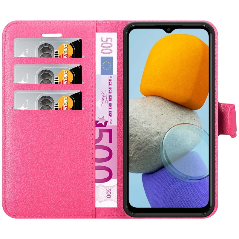 Cadorabo Hülle kompatibel mit Samsung Galaxy M23 5G Schutzhülle mit Magnetverschluss, Standfunktion und Kartenfach