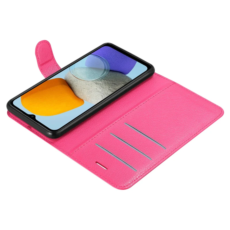 Cadorabo Hülle kompatibel mit Samsung Galaxy M23 5G Schutzhülle mit Magnetverschluss, Standfunktion und Kartenfach