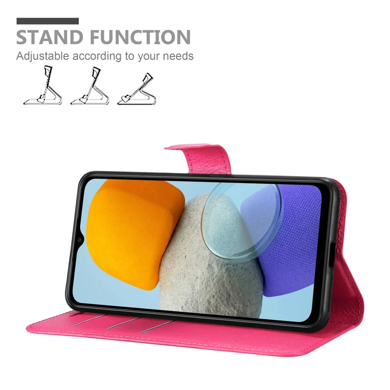 Cadorabo Hülle kompatibel mit Samsung Galaxy M23 5G Schutzhülle mit Magnetverschluss, Standfunktion und Kartenfach