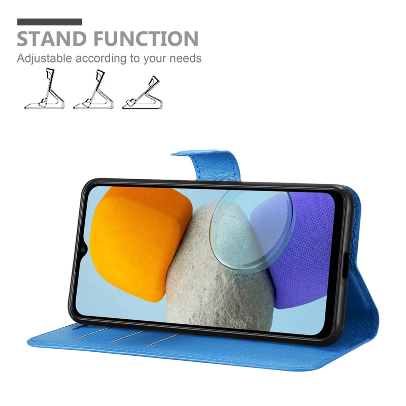 Cadorabo Hülle kompatibel mit Samsung Galaxy M23 5G Schutzhülle mit Magnetverschluss, Standfunktion und Kartenfach