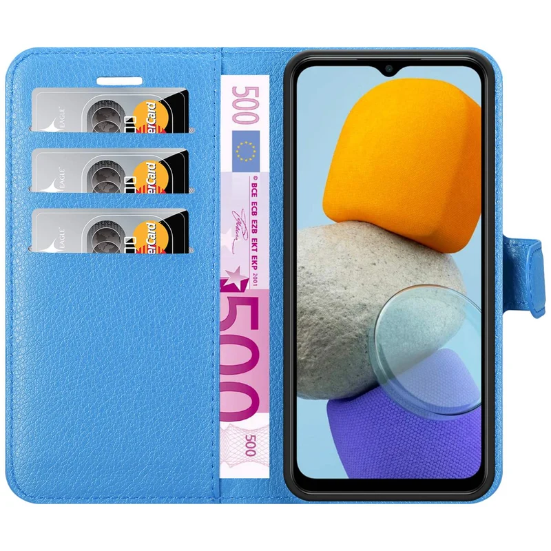 Cadorabo Hülle kompatibel mit Samsung Galaxy M23 5G Schutzhülle mit Magnetverschluss, Standfunktion und Kartenfach