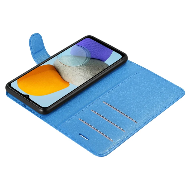 Cadorabo Hülle kompatibel mit Samsung Galaxy M23 5G Schutzhülle mit Magnetverschluss, Standfunktion und Kartenfach
