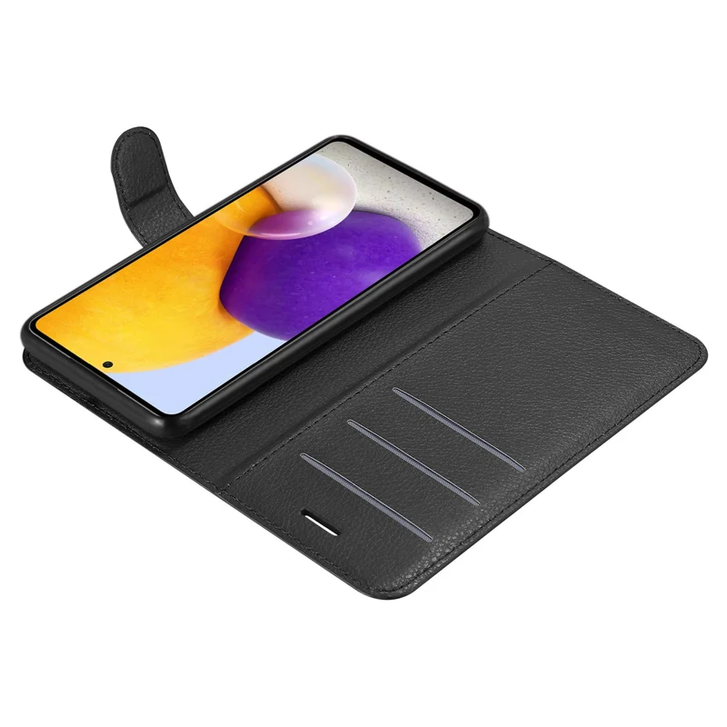 Cadorabo Hülle kompatibel mit Samsung Galaxy A73 5G Schutzhülle mit Magnetverschluss, Standfunktion und Kartenfach
