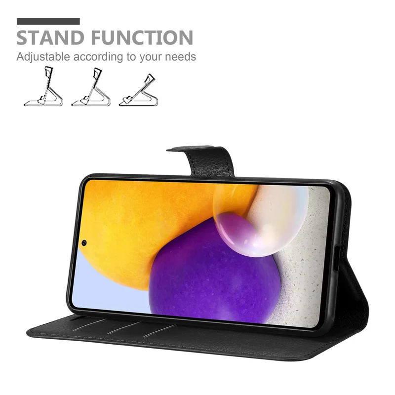 Cadorabo Hülle kompatibel mit Samsung Galaxy A73 5G Schutzhülle mit Magnetverschluss, Standfunktion und Kartenfach