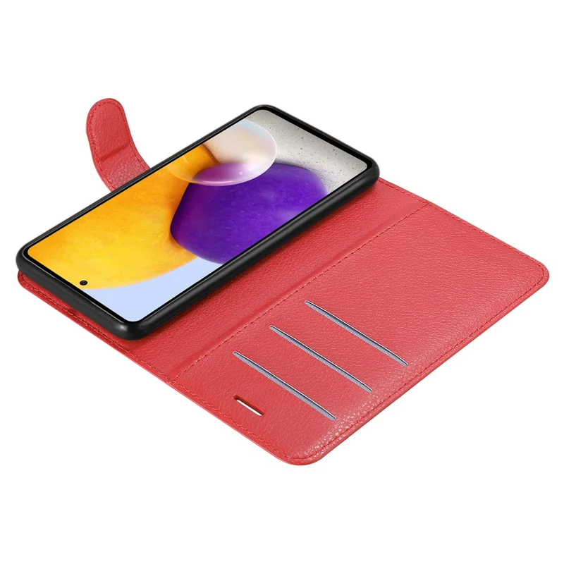 Cadorabo Hülle kompatibel mit Samsung Galaxy A73 5G Schutzhülle mit Magnetverschluss, Standfunktion und Kartenfach