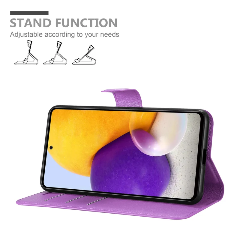 Cadorabo Hülle kompatibel mit Samsung Galaxy A73 5G Schutzhülle mit Magnetverschluss, Standfunktion und Kartenfach