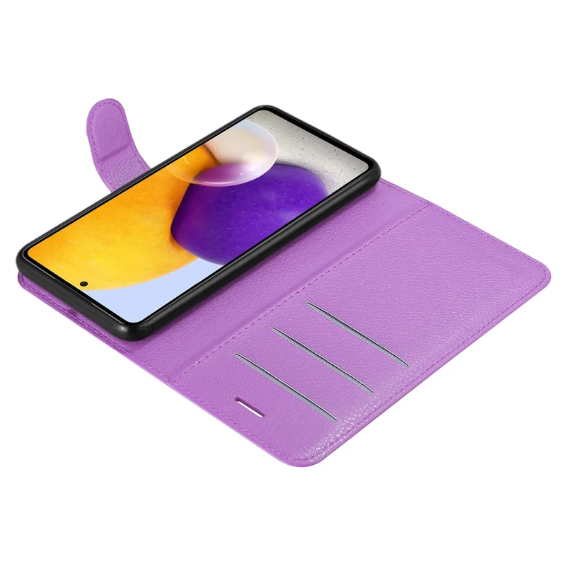 Cadorabo Hülle kompatibel mit Samsung Galaxy A73 5G Schutzhülle mit Magnetverschluss, Standfunktion und Kartenfach