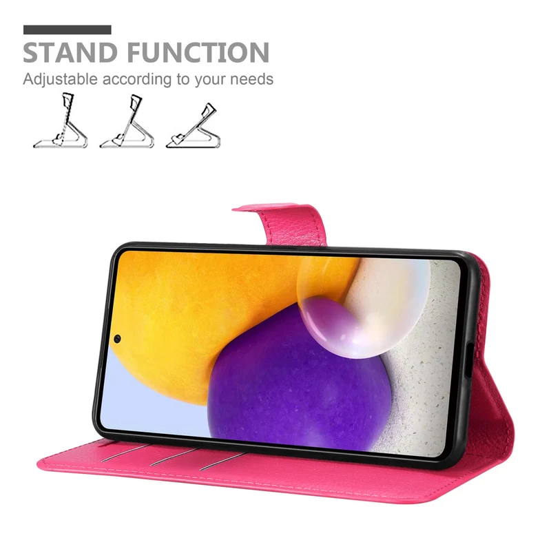 Cadorabo Hülle kompatibel mit Samsung Galaxy A73 5G Schutzhülle mit Magnetverschluss, Standfunktion und Kartenfach