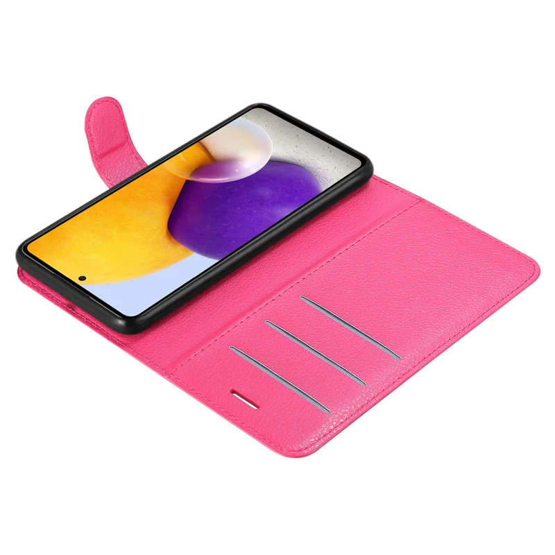 Cadorabo Hülle kompatibel mit Samsung Galaxy A73 5G Schutzhülle mit Magnetverschluss, Standfunktion und Kartenfach