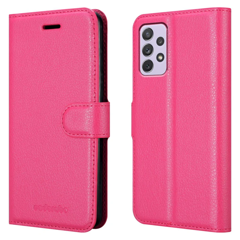 Cadorabo Hülle kompatibel mit Samsung Galaxy A73 5G Schutzhülle mit Magnetverschluss, Standfunktion und Kartenfach