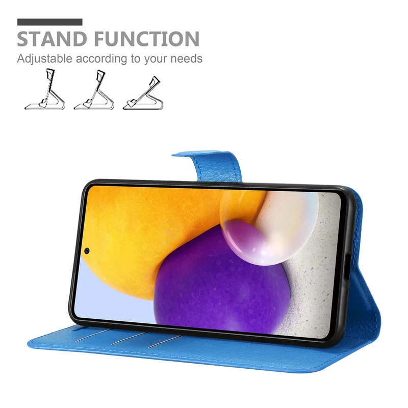 Cadorabo Hülle kompatibel mit Samsung Galaxy A73 5G Schutzhülle mit Magnetverschluss, Standfunktion und Kartenfach
