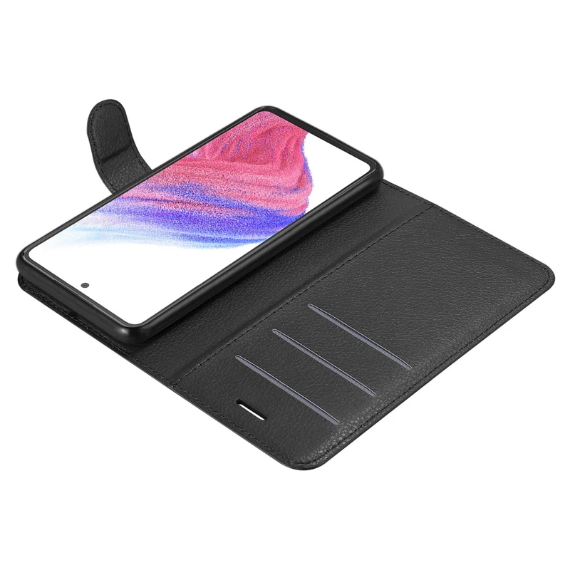 Cadorabo Hülle kompatibel mit Samsung Galaxy A53 5G Schutzhülle mit Magnetverschluss, Standfunktion und Kartenfach