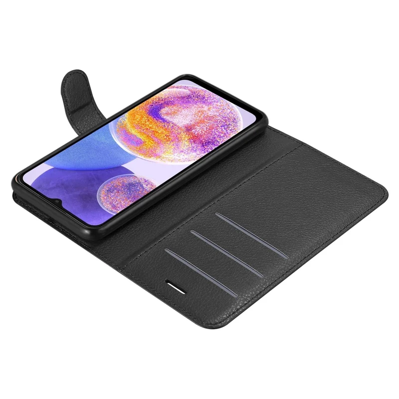 Cadorabo Hülle kompatibel mit Samsung Galaxy A23 4G Schutzhülle mit Magnetverschluss, Standfunktion und Kartenfach