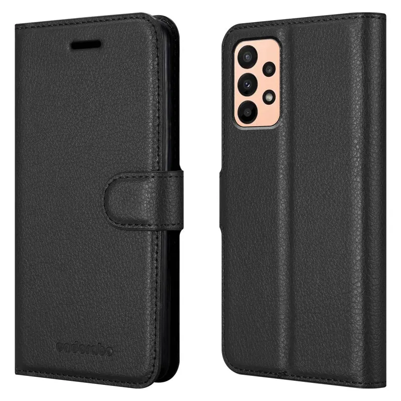 Cadorabo Hülle kompatibel mit Samsung Galaxy A23 4G Schutzhülle mit Magnetverschluss, Standfunktion und Kartenfach