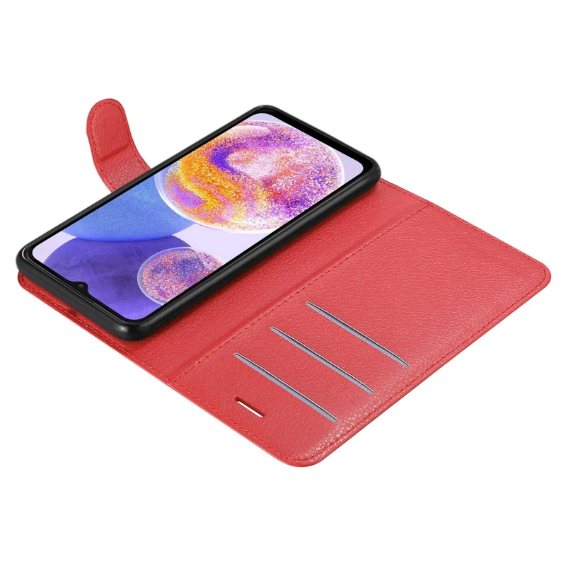 Cadorabo Hülle kompatibel mit Samsung Galaxy A23 4G Schutzhülle mit Magnetverschluss, Standfunktion und Kartenfach