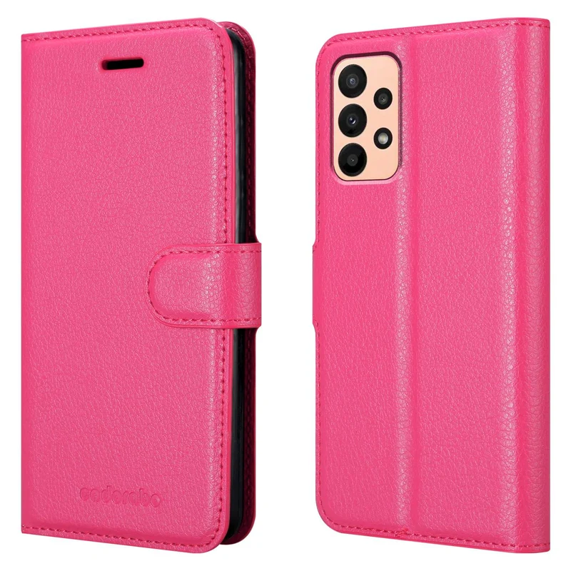Cadorabo Hülle kompatibel mit Samsung Galaxy A23 4G Schutzhülle mit Magnetverschluss, Standfunktion und Kartenfach