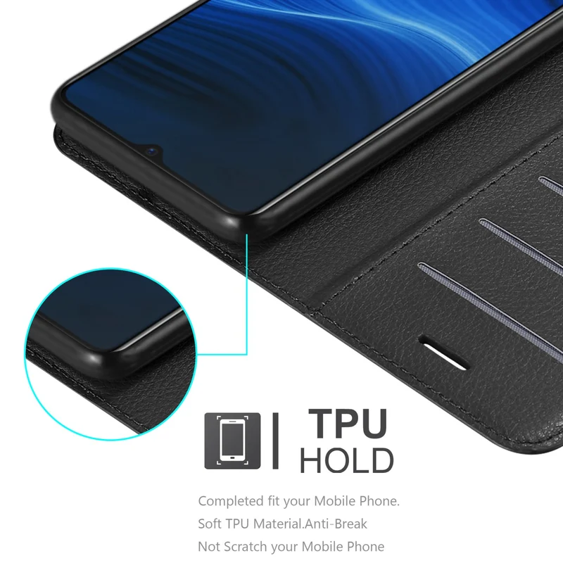 Cadorabo Hülle kompatibel mit Realme X2 PRO / Oppo Reno Ace Schutzhülle mit Magnetverschluss, Standfunktion und Kartenfach