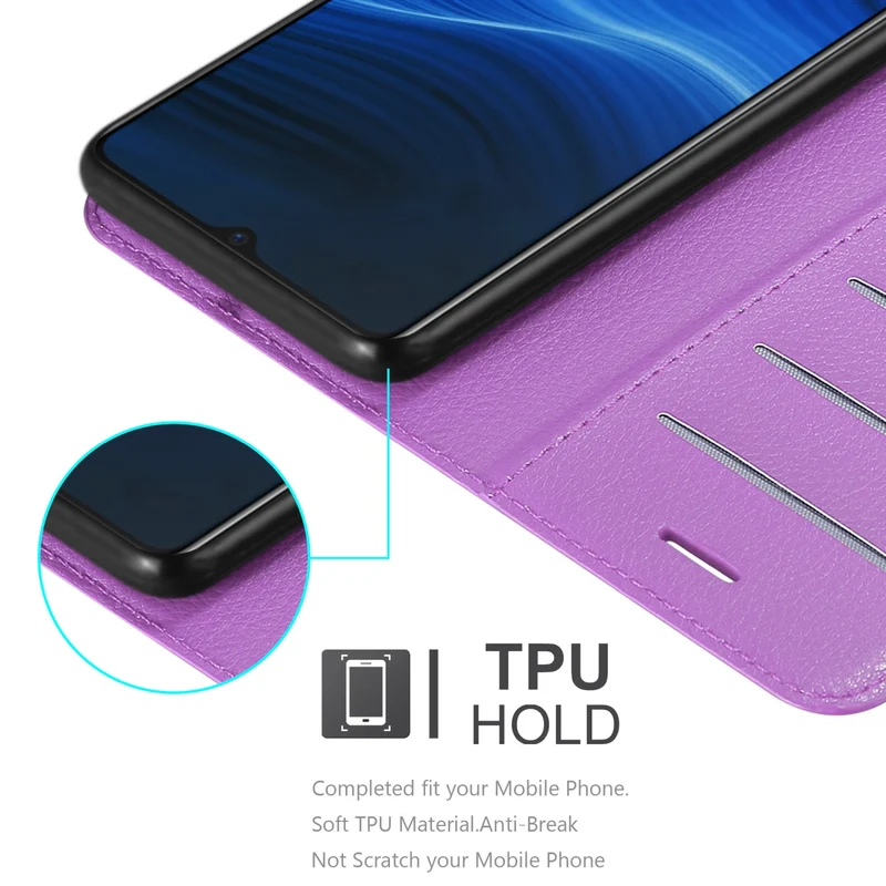 Cadorabo Hülle kompatibel mit Realme X2 PRO / Oppo Reno Ace Schutzhülle mit Magnetverschluss, Standfunktion und Kartenfach