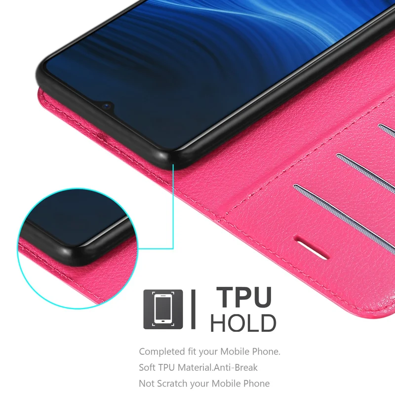 Cadorabo Hülle kompatibel mit Realme X2 PRO / Oppo Reno Ace Schutzhülle mit Magnetverschluss, Standfunktion und Kartenfach