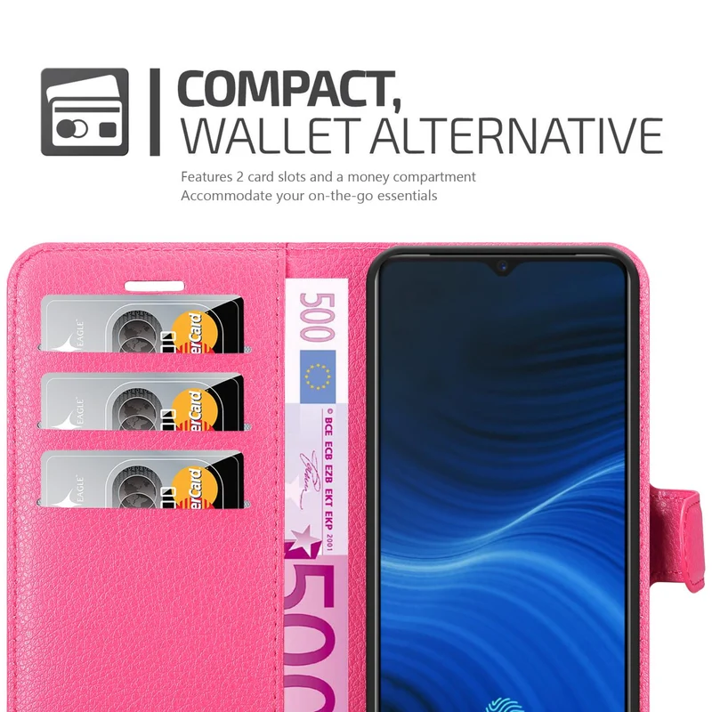 Cadorabo Hülle kompatibel mit Realme X2 PRO / Oppo Reno Ace Schutzhülle mit Magnetverschluss, Standfunktion und Kartenfach