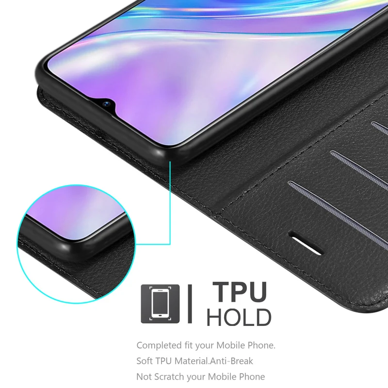 Cadorabo Hülle kompatibel mit Realme X2 / XT / Oppo K5 Schutzhülle mit Magnetverschluss, Standfunktion und Kartenfach