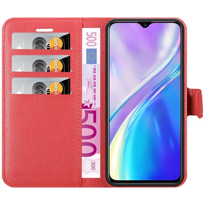 Cadorabo Hülle kompatibel mit Realme X2 / XT / Oppo K5 Schutzhülle mit Magnetverschluss, Standfunktion und Kartenfach