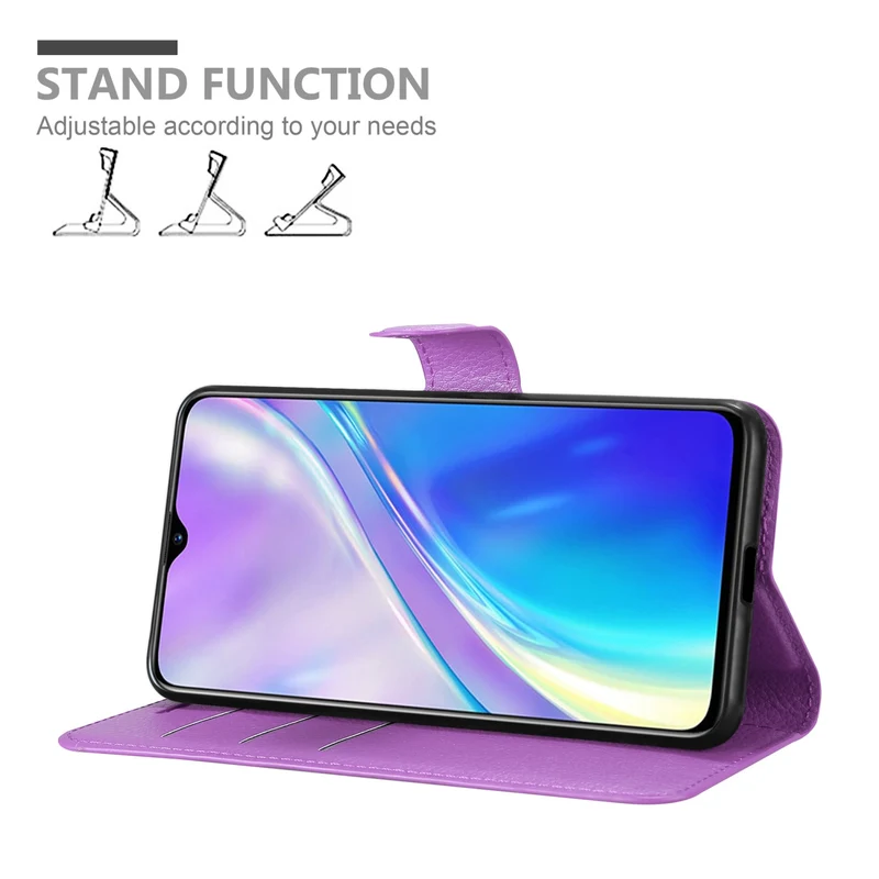 Cadorabo Hülle kompatibel mit Realme X2 / XT / Oppo K5 Schutzhülle mit Magnetverschluss, Standfunktion und Kartenfach