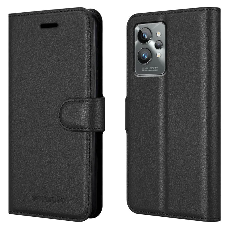 Cadorabo Hülle kompatibel mit Realme GT 2 PRO Schutzhülle mit Magnetverschluss, Standfunktion und Kartenfach