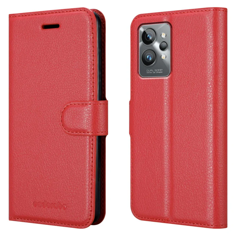Cadorabo Hülle kompatibel mit Realme GT 2 PRO Schutzhülle mit Magnetverschluss, Standfunktion und Kartenfach