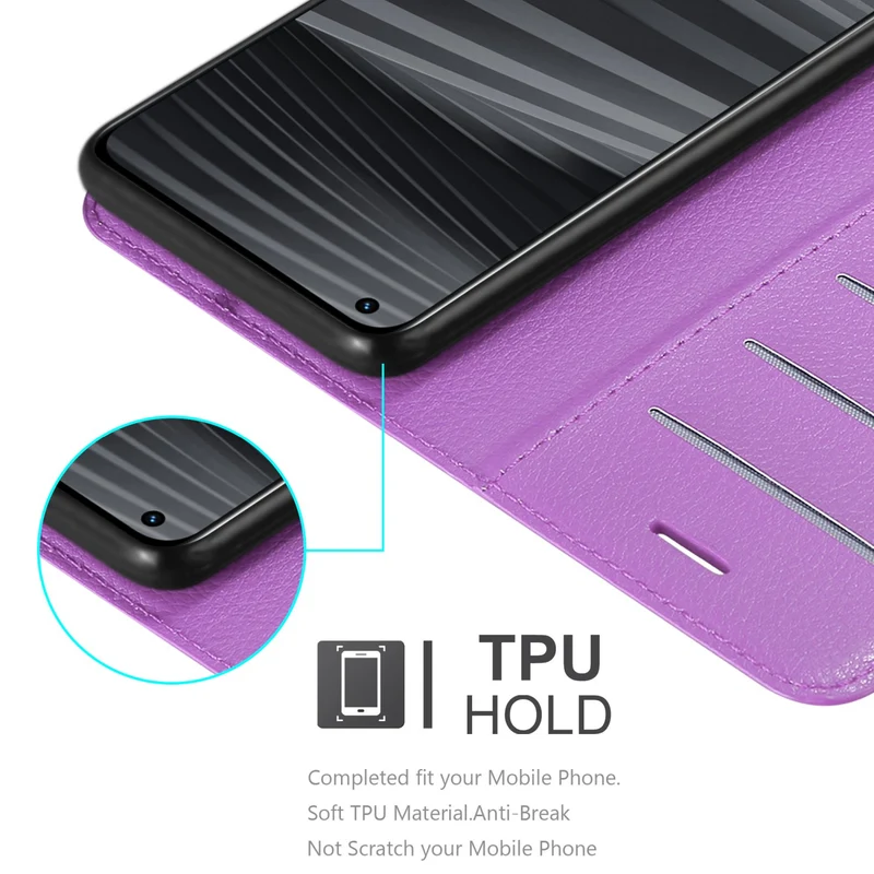 Cadorabo Hülle kompatibel mit Realme GT 2 PRO Schutzhülle mit Magnetverschluss, Standfunktion und Kartenfach