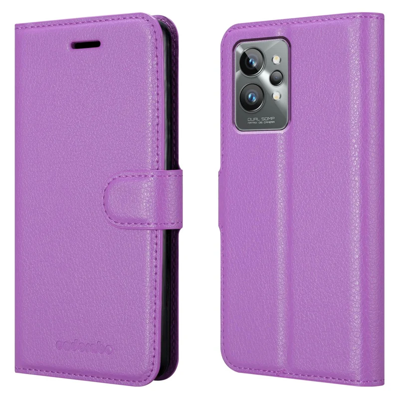 Cadorabo Hülle kompatibel mit Realme GT 2 PRO Schutzhülle mit Magnetverschluss, Standfunktion und Kartenfach