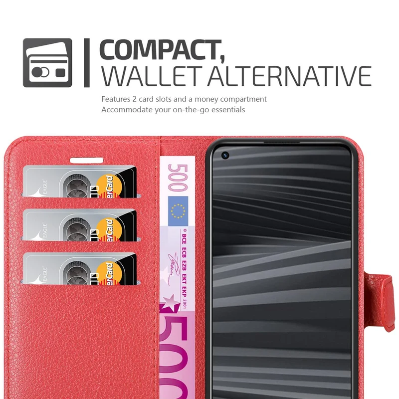 Cadorabo Hülle kompatibel mit Realme GT 2 / GT Neo 2 Schutzhülle mit Magnetverschluss, Standfunktion und Kartenfach