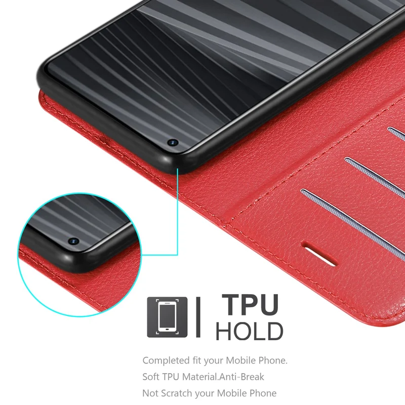 Cadorabo Hülle kompatibel mit Realme GT 2 / GT Neo 2 Schutzhülle mit Magnetverschluss, Standfunktion und Kartenfach