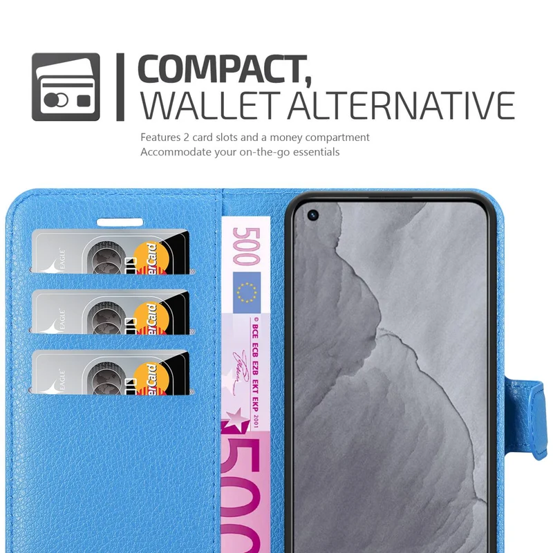 Cadorabo Hülle kompatibel mit Realme GT Master Schutzhülle mit Magnetverschluss, Standfunktion und Kartenfach